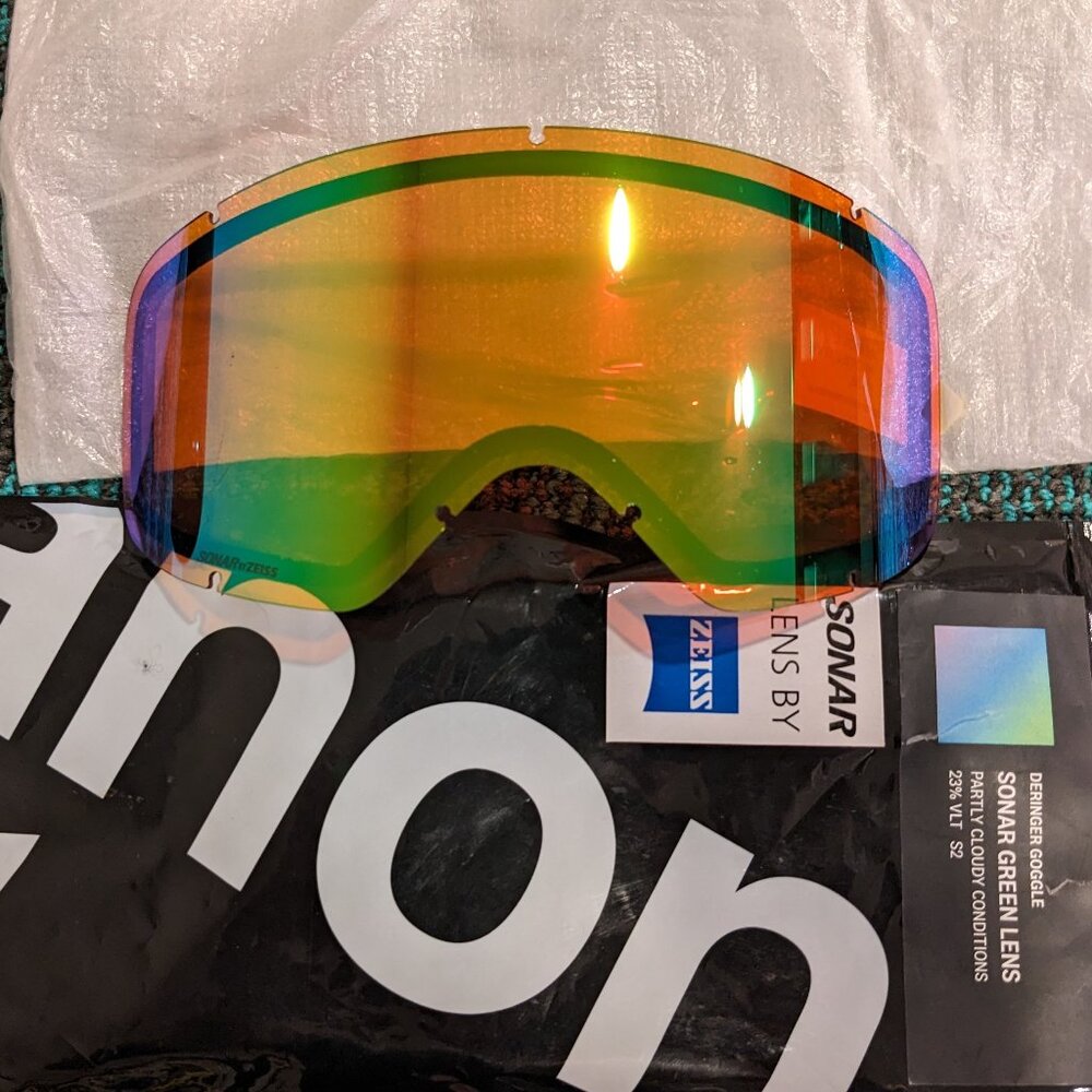 Anon - Goggle Lens - NEW - DERINGER Sonar Lens [Sonar Green] Burton - Zeiss